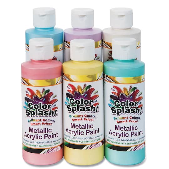 Color Splash!&#xAE; Pastel Metallic Acrylic Paint Set